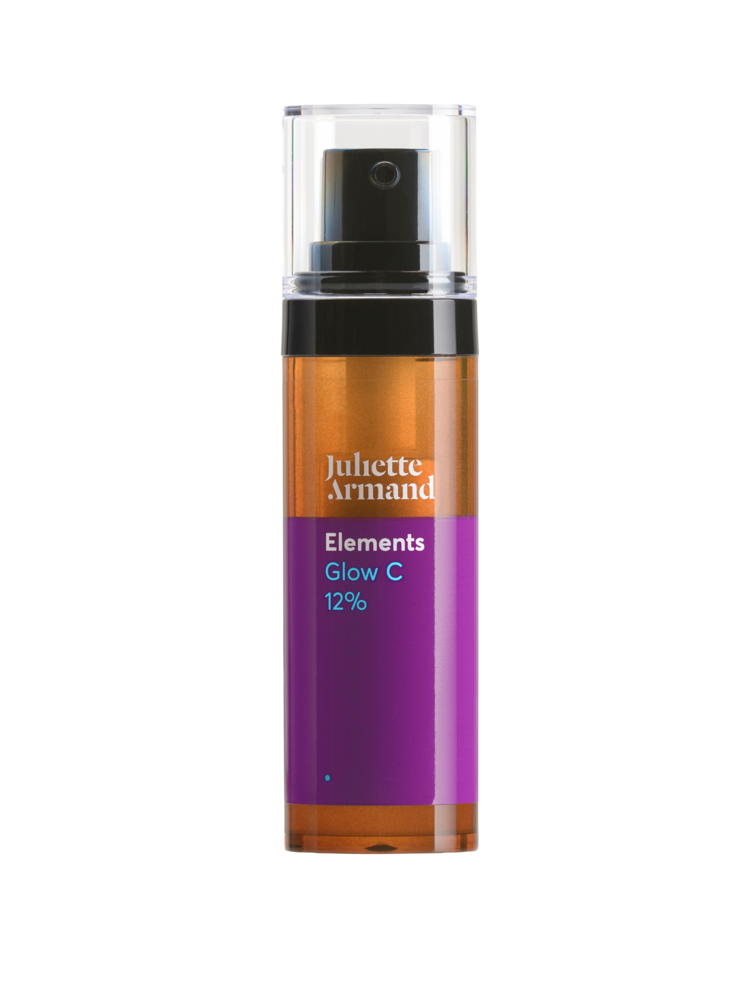 Skincare bottle with purple label