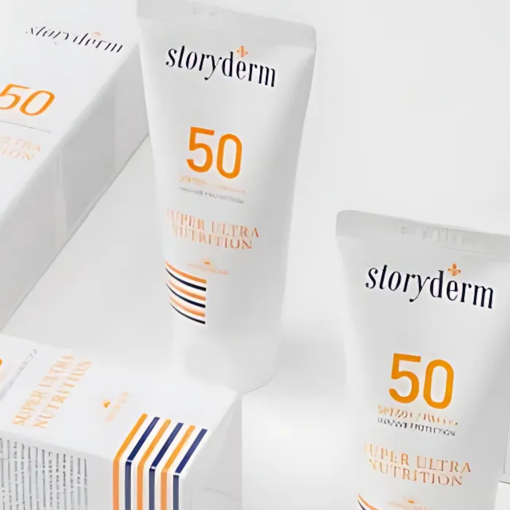 storyderm sunscreen with SPF 50 on a white background
