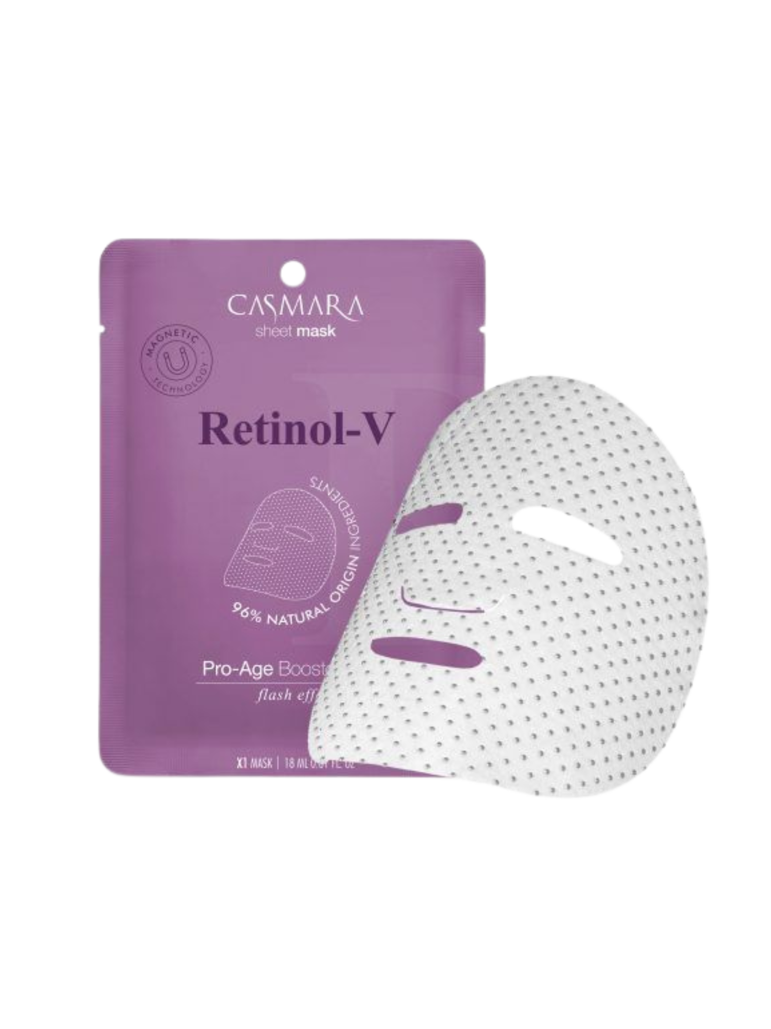 Casmara Retinol-V sheet mask packaging