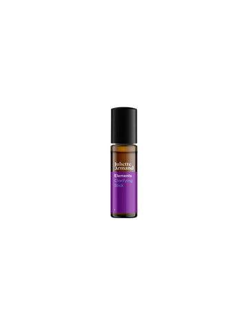 Bottle with purple label that says CLARIFYING STICK