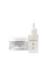 Epicutis skincare products including a jar and dropper bottle