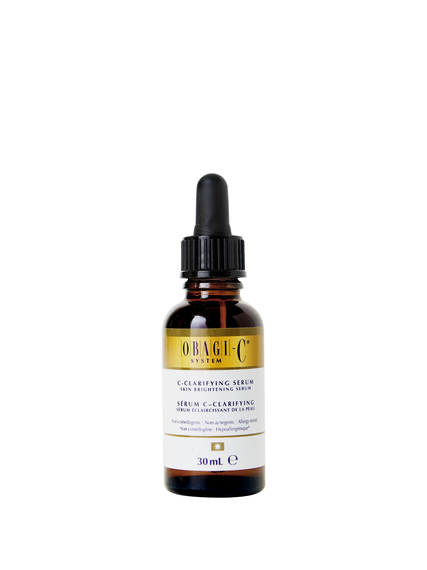Skincare serum bottle with dropper
