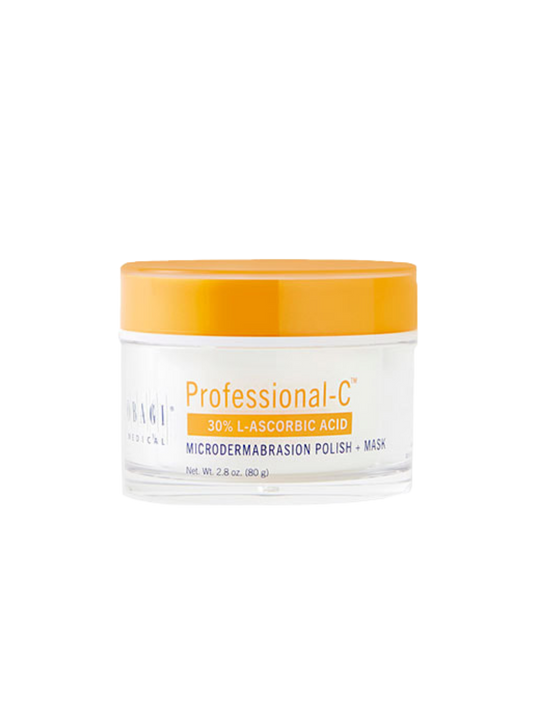 Obagi Skincare jar with orange lid and white body