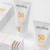 storyderm sunscreen with SPF 50 on a white background